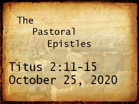 Pastoral Epistle 10-25
